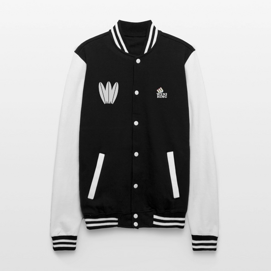 College Sweat Jacket - negro/blanco