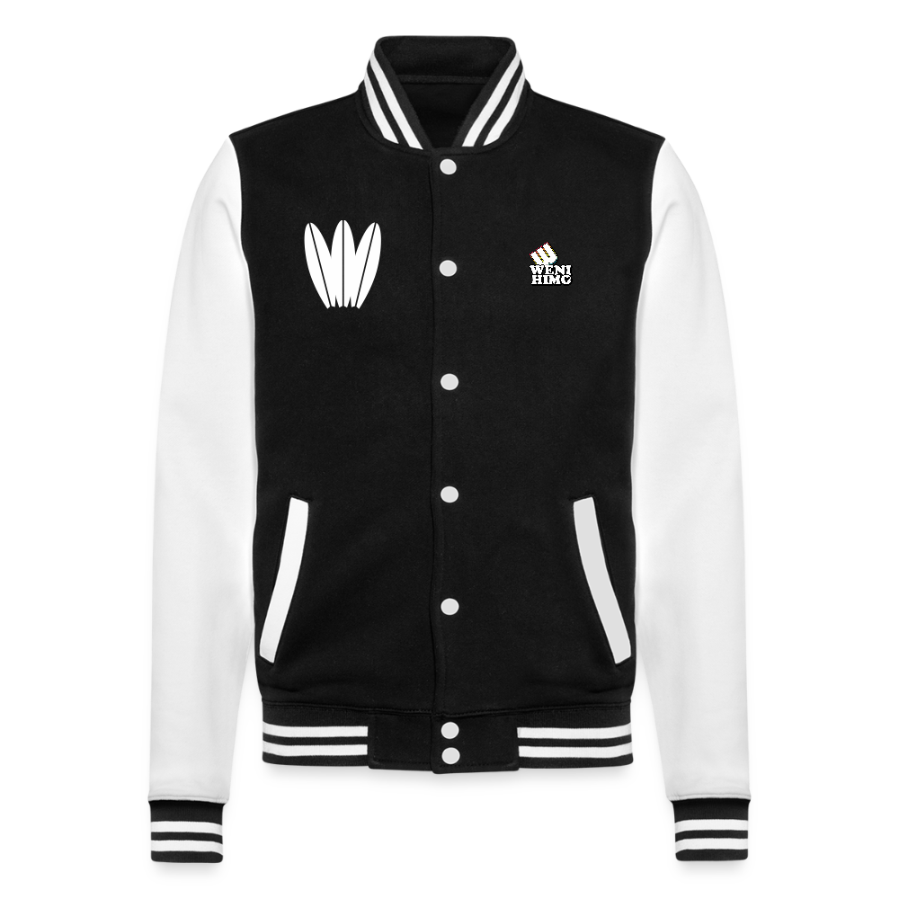 College Sweat Jacket - negro/blanco