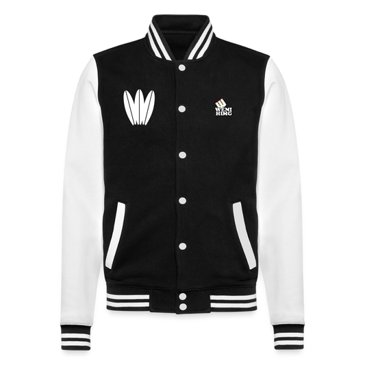 College Sweat Jacket - negro/blanco